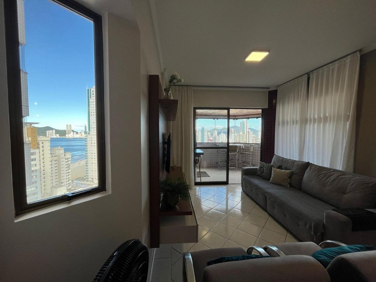 CTW001 - Vista mar e Avenida Brasil, Telas de Proteção, Sacada com Churrasqueira, Garagem Caminhonete, Cozinha Completa e Kit Praia Balneário Camboriú Extérieur photo